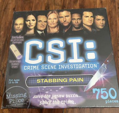 CSI Crime Scene Investigation Solve The Jigsaw Puzzle 750 Pieces New