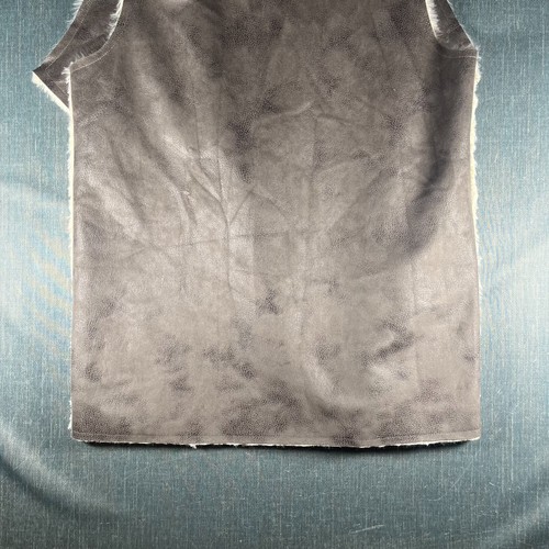 Saks Fifth Avenue Womens Faux Fur Vest Size M Brown Lined Collared Open Front - Picture 6 of 11