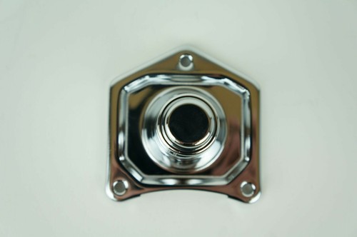 Mid USA Chrome Solenoid Cover Push Button Starter Harley Big Twin 1991-2017 - Picture 4 of 5