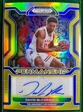 2022 DAVID MCCORMACK Panini Prizm Draft Gold Penmanship Auto 01/10 CP-DMC Kansas