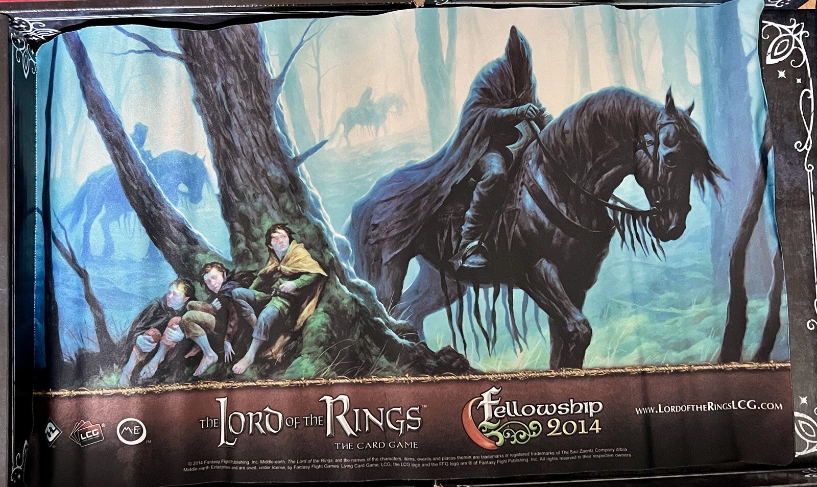 LOTR The Lord Of The Rings LCG Playmat Fellowship 2014 Black Riders