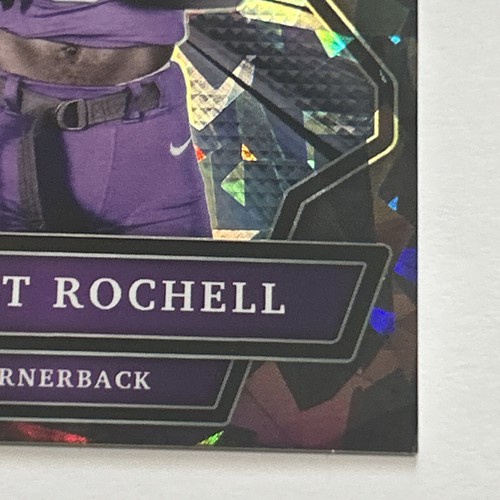 Robert Rochell 2021 Wild Card ALUMINATION #ABC-60 Black Cracked Ice HoloLux /75 - Picture 5 of 6