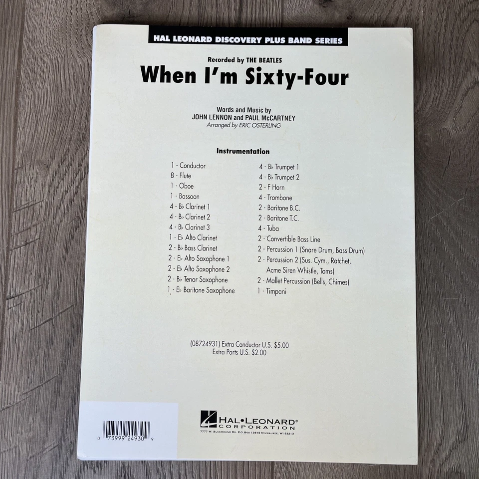 When I'm 64 - Discovery Plus Level 2 arranged by Eric Osterling Hal Leonard - Image 3 of 4