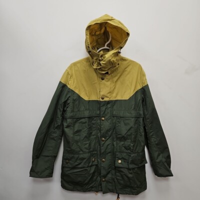 Barbour Thornhill Lightweight Green Yellow Hooded Jacket Coat Size Men's  Medium UK
