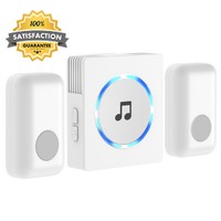 Wireless Doorbell, Jetech 2 Push Bell Portable Doorbell Chime Plug In Button... Wireless Doorbell, Jetech 2 Push Bell Portable Doorbell Chime Plug In Button...