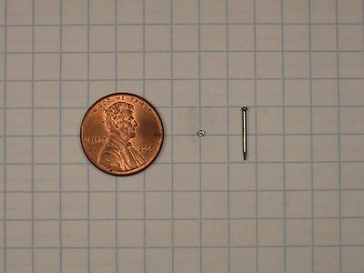1000 WIRE BRADS #20 x 1/2'' LONG,STEEL,1/16'' HEAD DIAMETER,0.0348'' SHANK DIAMETER