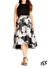 City Chic Women's Dress Women's Plus Size Dress Designer Dress Victoria, Blk XL