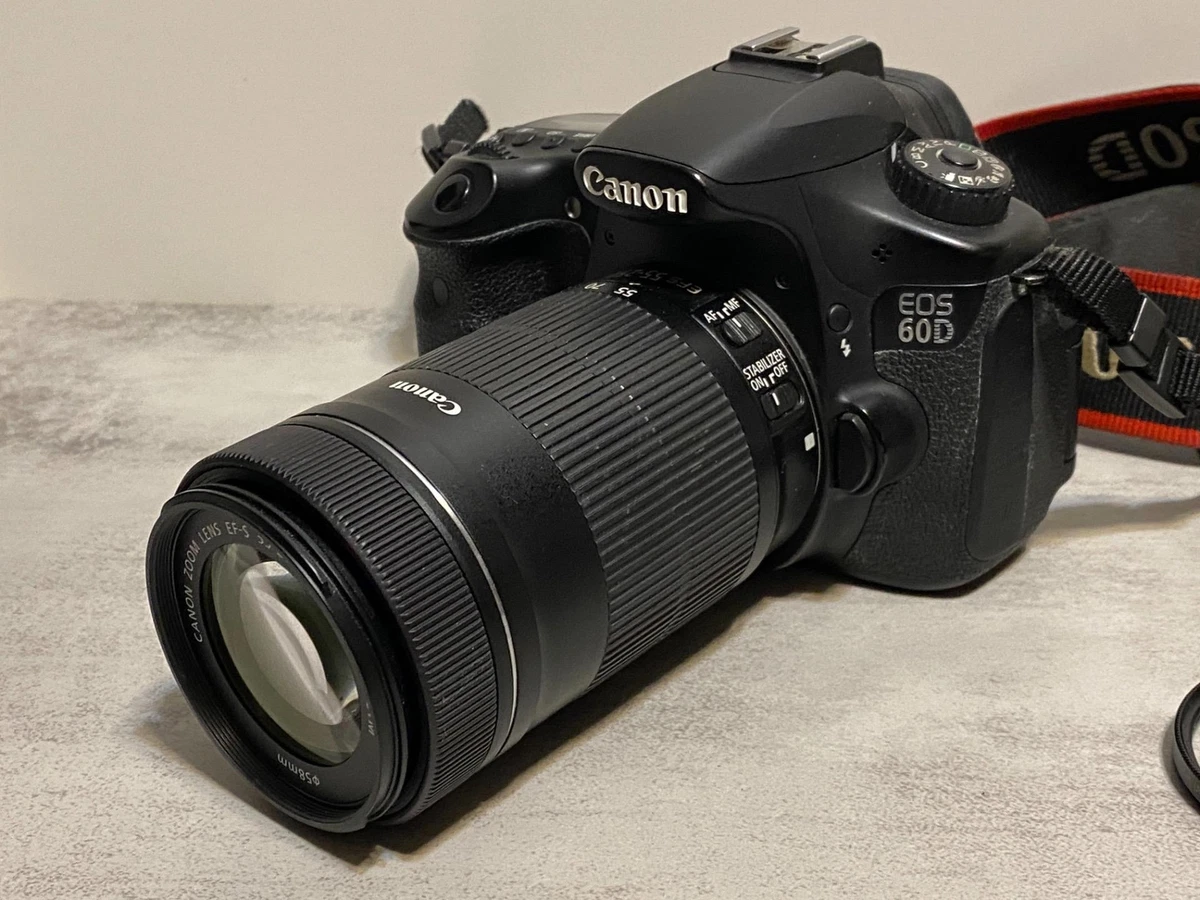 Canon EOS 60D 18.0MP Camera 55-250mm f/4-5.6 STM Kit