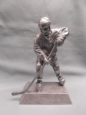 male HOCKEY trophy silver statue resin award PDU 50441-S