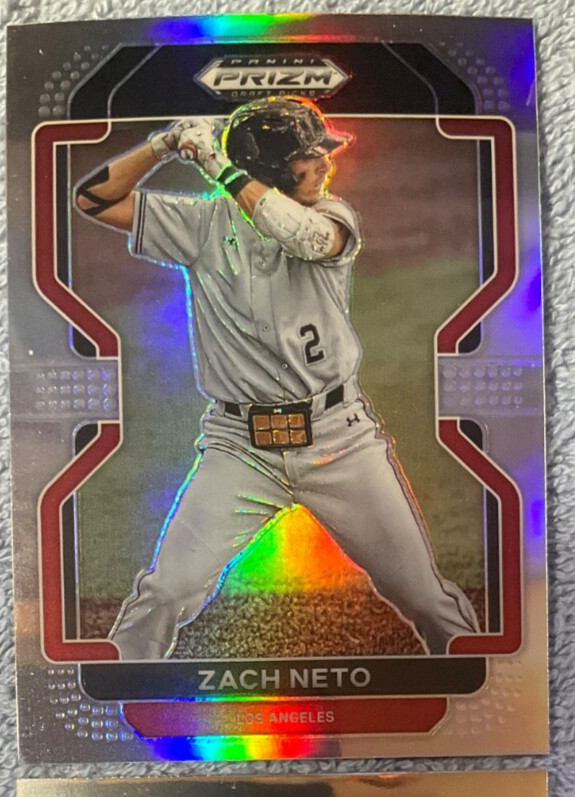 Zach Neto Los Angeles Angels 2022 Panini Prizm Draft SILVER PRIZM #PDP13 Rookie