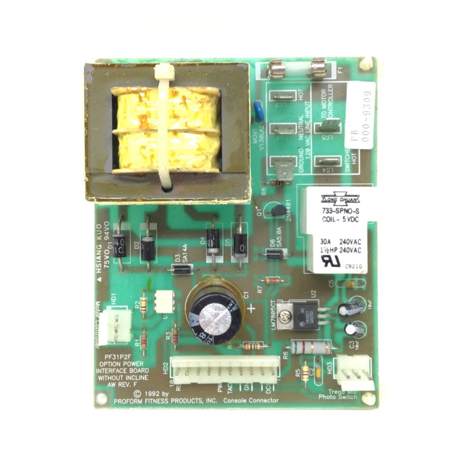 Life Styler 2808 831.298550 Treadmill Controller Power Board MFR-PF31P2F 129854