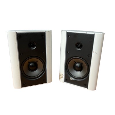 Jamo SAT 300 Speakers White Bookshelf 2-Way Front-Firing Port Denmark (AS IS)