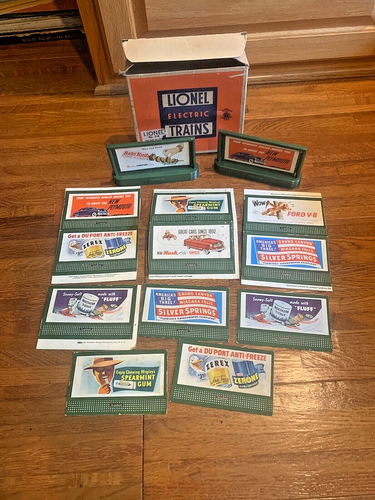 Vintage O Gauge Lionel No 310 Billboard Set with 13 signs & 2 billboards - Picture 1 of 9
