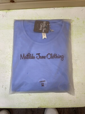 Matilda Jane Women's Beautiful Moments M Blue Sweater New 29626D