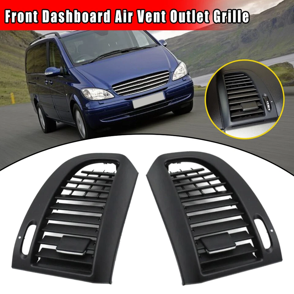 Rejilla de ventilación de aire para tablero delantero izquierdo y derecho apta para Mercedes-Benz Vito Viano 2010-15 Foto 2 de 4
