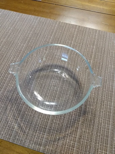 Vtg Pyrex 019 20oz Round Small Clear Glass Bowl 6" Handles