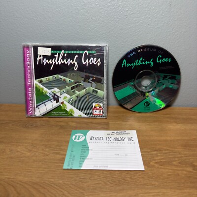 The Museum Of Anything Goes PC Computer CD-Rom VTG Wayzata