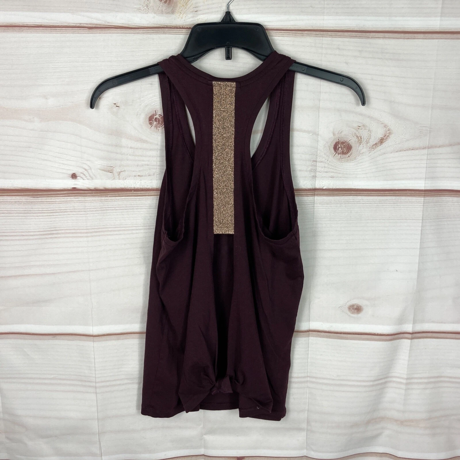 victoria-secret-vs racerback graphic open back solid tank-top