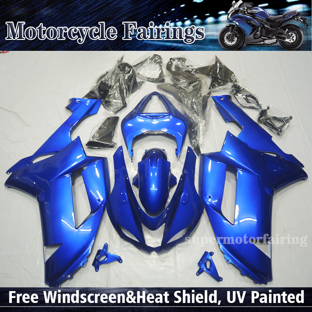 Blue Blue Fairing Kit For Kawasaki Ninja ZX6R 2007-2008 ZX600P