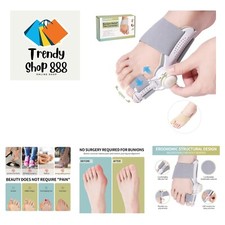 Bunion Corrector for Men  Women - Adjustable Knob for Effective Dual Correct...