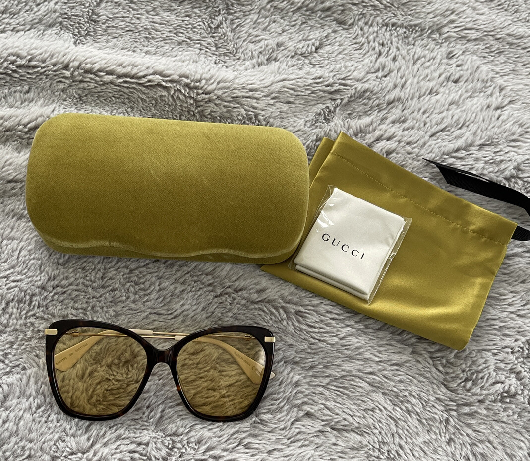 Gucci Yellow Butterfly Ladies Sunglasses GG0510S 006 | eBay