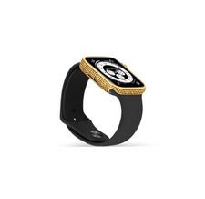 Bliing Sterling Silver Case Gold Finish For Apple Watch Series 9/8/7 45MM 