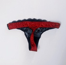 TEZENIS PERIZOMA SETA PIZZO ROSSO NERO TAGLIA S HO INTIMISSIMI YAMAMAY CALZEDONI