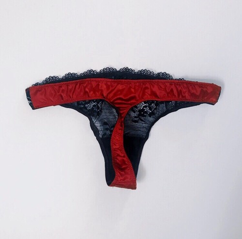 TEZENIS PERIZOMA SETA PIZZO ROSSO NERO TAGLIA S HO INTIMISSIMI YAMAMAY  CALZEDONI | eBay