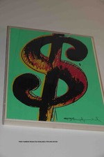 Andy Warhol Dollar Sign original Screenprint on Lenox signed numbered