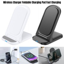 Foldable Wireless Charging Station Fast Induction Charger Stand for Apple/IOS