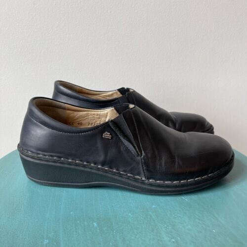 Finn Lexington Comfort Shoes Womens 9.5 Black Leather Lace Up Mens