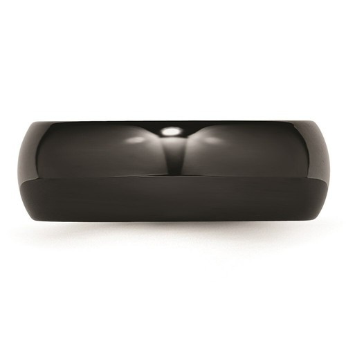 Black Ceramic 8mm Polished Band - Picture 3 of 17