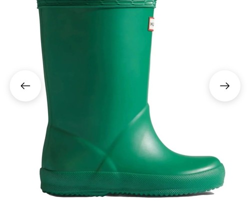 Hunter Kids First Classic Rain Boot Green NEW US 5Boys/6Girls