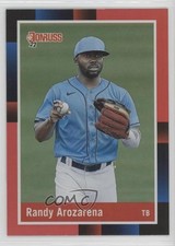 2022 Donruss Retro 1988 Variation Holo Red Randy Arozarena (Blue Jersey) 4s2