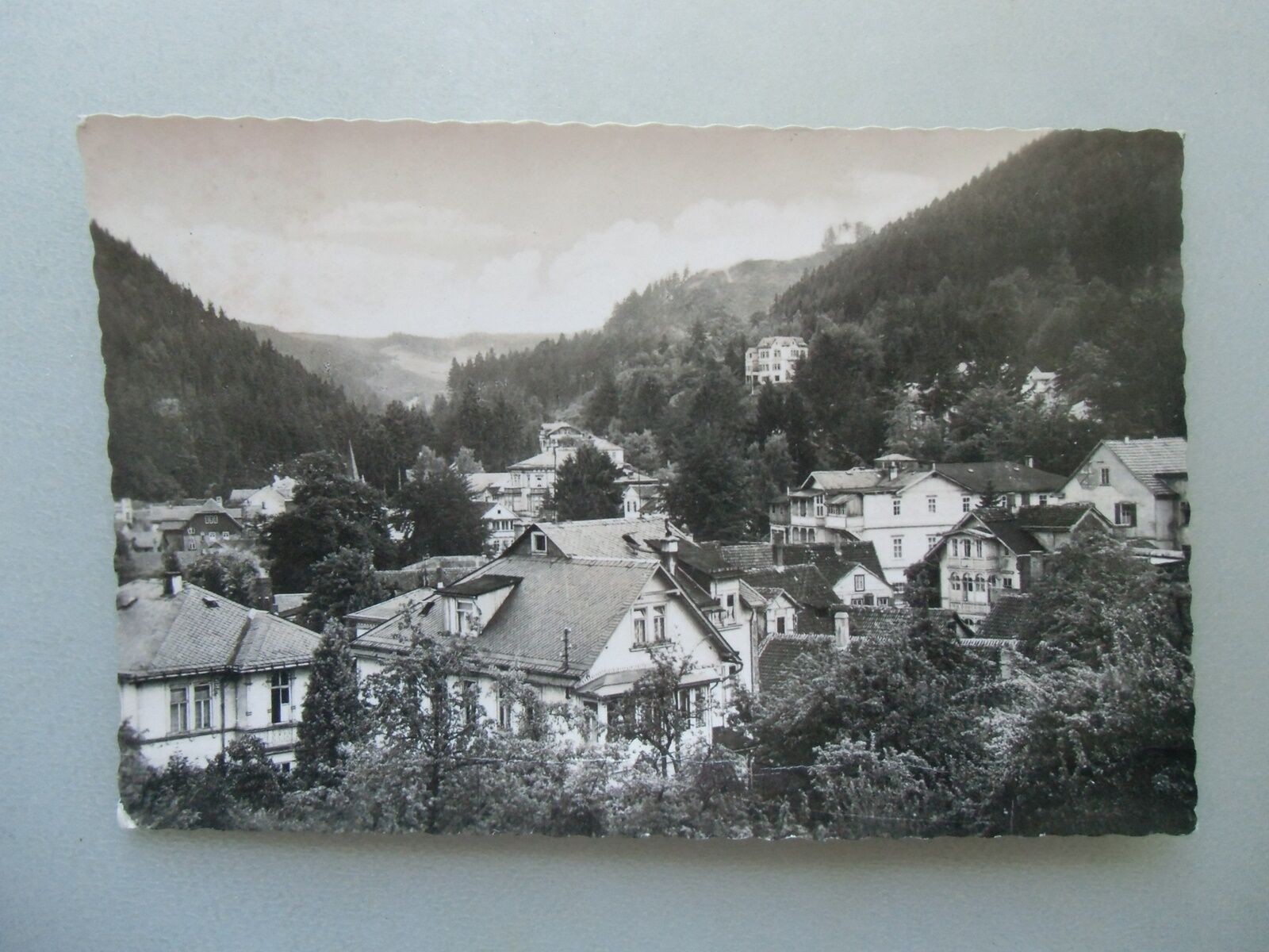 Postcard Friedrichroda view to the ground (No. 605)