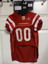 San Francisco 49ers Dog Pet Jersey Red Mesh Genuine Licensed NFL