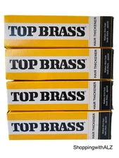 NEW LOT 4 Top Brass Hair Thickener Makes Thin Hair Look Thick 3 oz JAMAICA