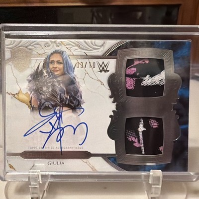2026 Topps Royalty WWE Giulia Patch Auto Regalia Relics Signature SILVER #3/10