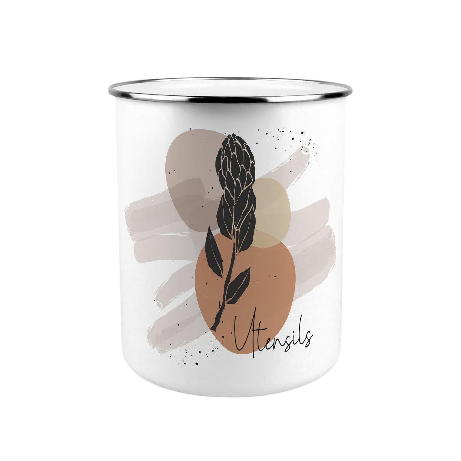 Proteas Utensil Pot - Enamel XL Kitchen Utensil Organiser Decor Gift