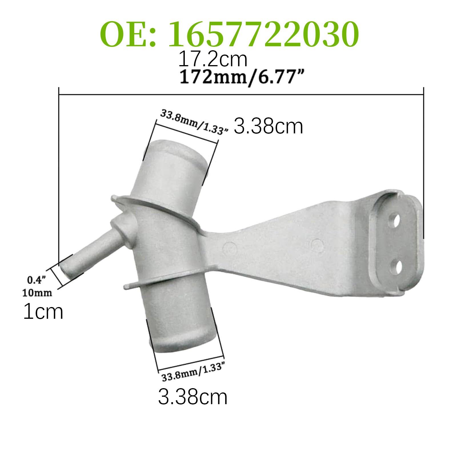 1 PC Aluminium Radiator Water Coolant Pipe Part For Toyota Corolla 2009-2013