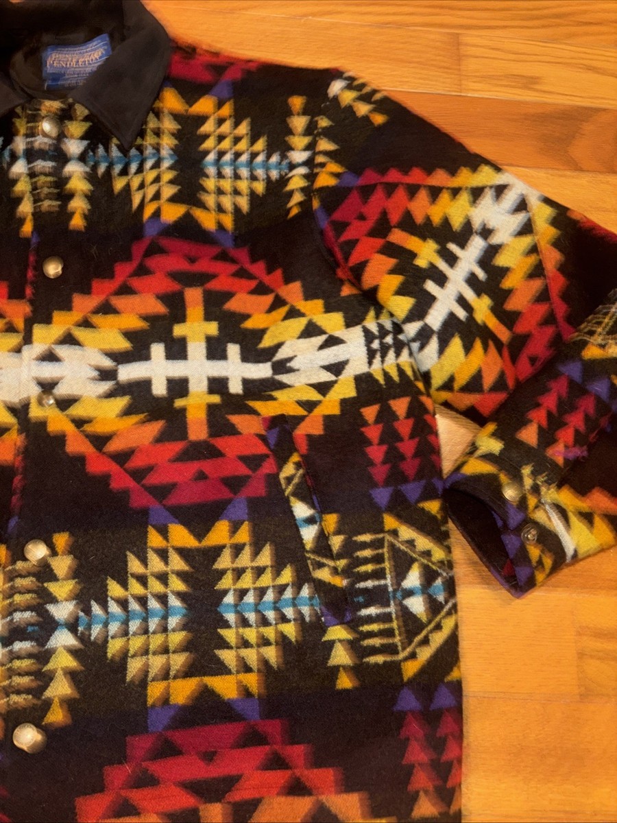 Vtg PENDLETON Chief Joseph Navajo Aztec Men's XL Jacket Coat