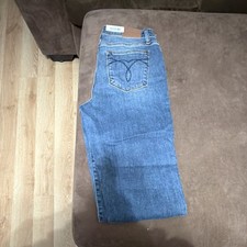 Judy Blue Women's Boyfriend Fit Blue Medium Wash Denim Jeans Zip Button 5-Pocket