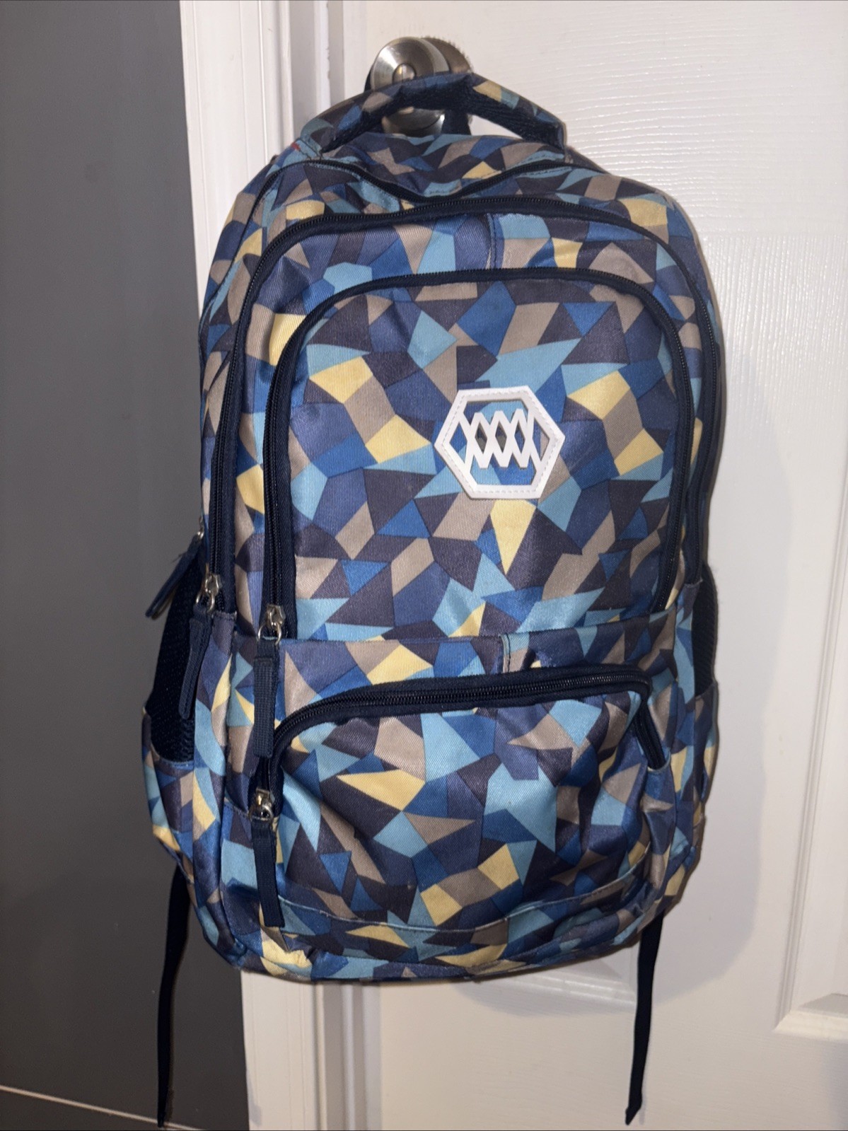 16-inch Patterned Blue Colored School Backpack, T… - image 4