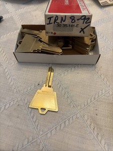 30 Schlage 35-141 CE Key Blanks Large Bow CE Keyway Nickel Silver 6 Pin NOS
