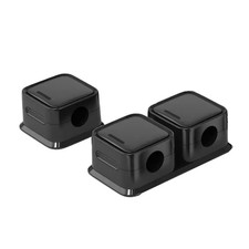 Magnetic Cable Clips 10-Slot Cord Organizer Black 6 Pack for Desk Nightstand Kit