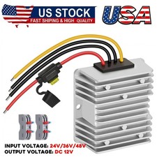 48V/36V to 12V Step Down Converter, 20A 240W DC-DC Buck, Golf Cart Power Supply
