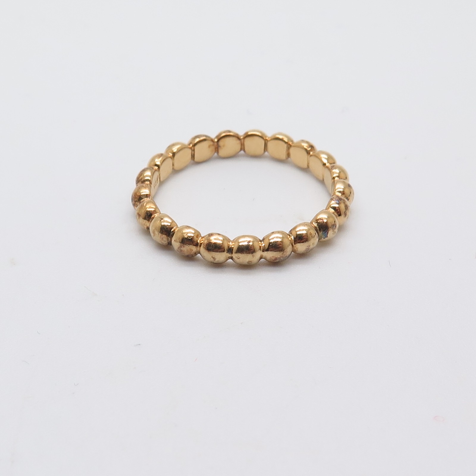 925 Sterling Silver Beaded Stackable Ring Size 6.5 - image 1