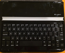 Logitech Slim Combo Keyboard For iPad, Tablet, PC AS IS
