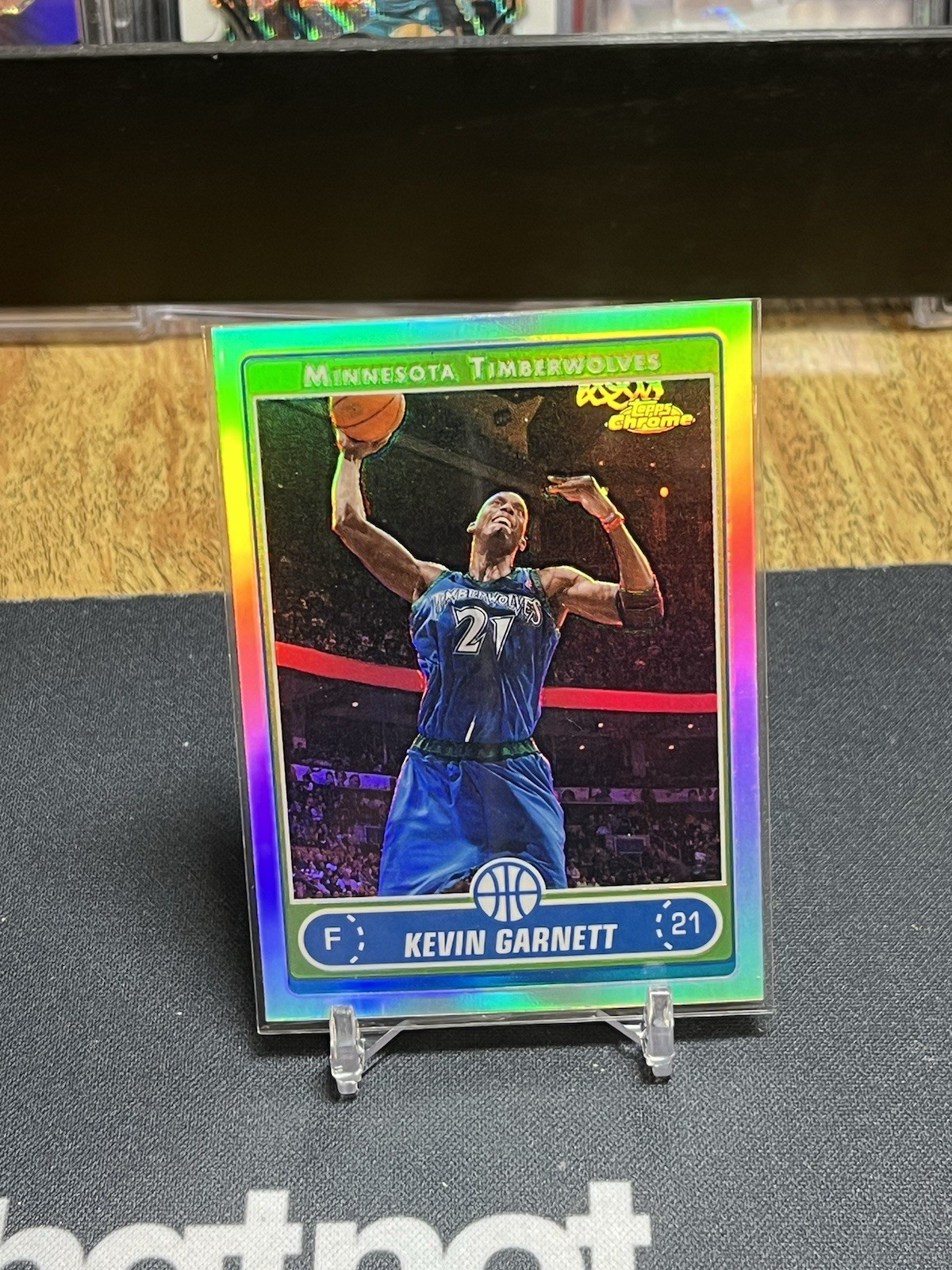 2006-07 Topps Chrome Refractor Kevin Garnett #62 HOF Timberwolves