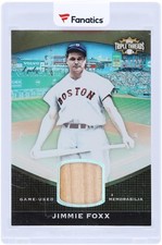 Jimmie Foxx Red Sox 2011 Topps Triple Threads GU Bat Relic #TTUSR-193 20/27 Card
